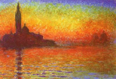 Claude Monet Crepuscule France oil painting art